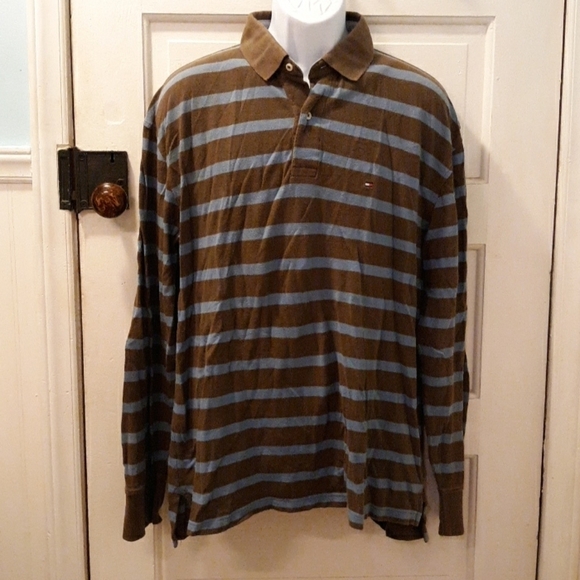 Vintage Tommy Hilfiger XL long sleeve polo - Picture 1 of 3